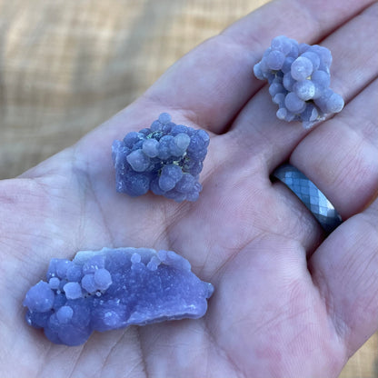 adorable mini grape agate clusters