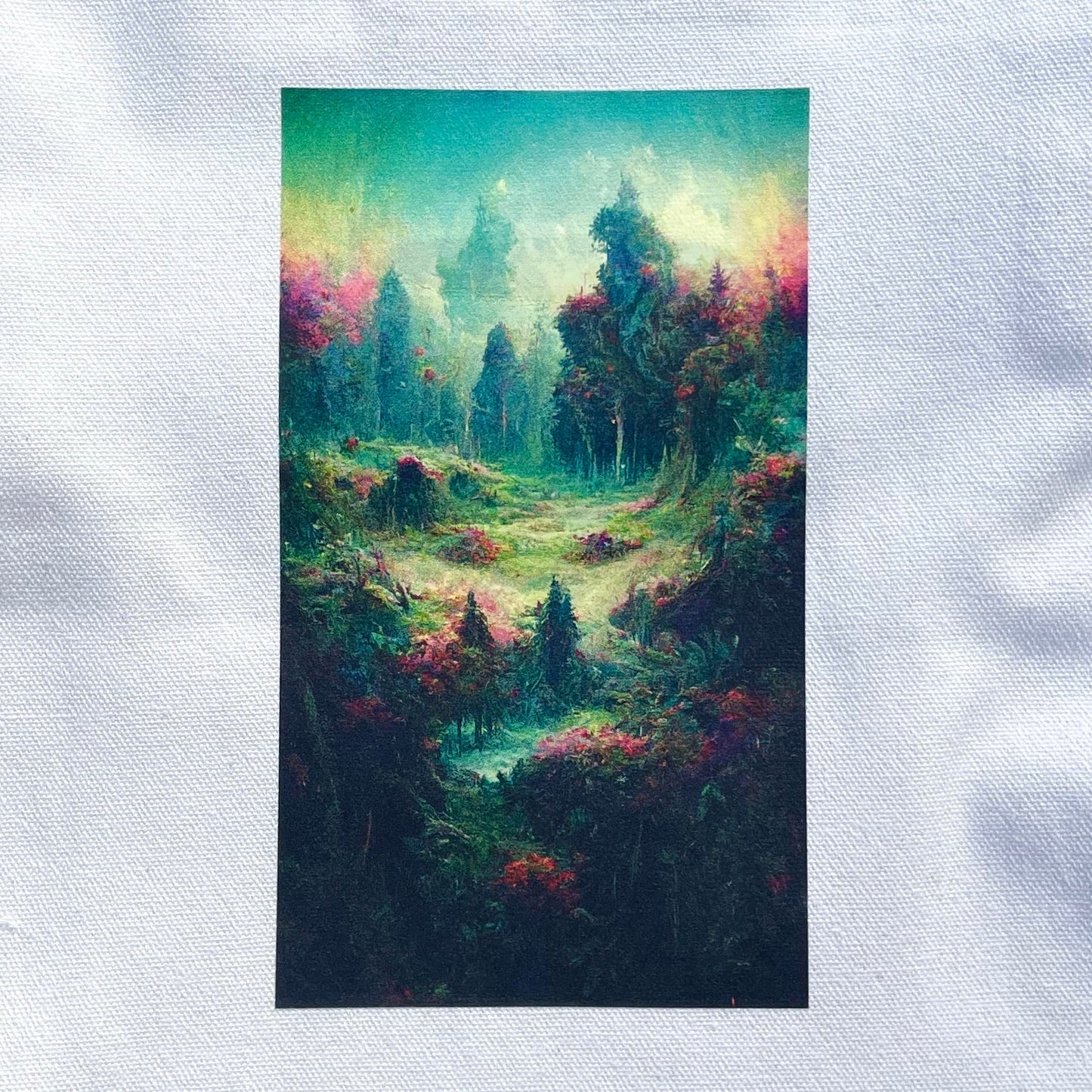 "Psychedelic Forest 2" - Canvas Bag Wearable Art Print