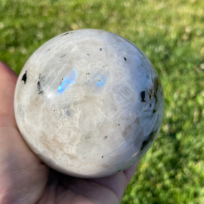 big juicy rainbow moonstone sphere