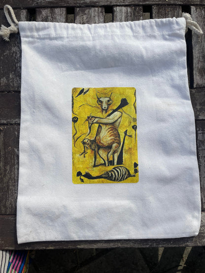 "Two of Air" - Canvas Bag Wearable Art Print