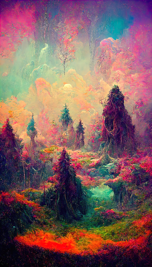 "Psychedelic Forest 1" - Fine Art Print