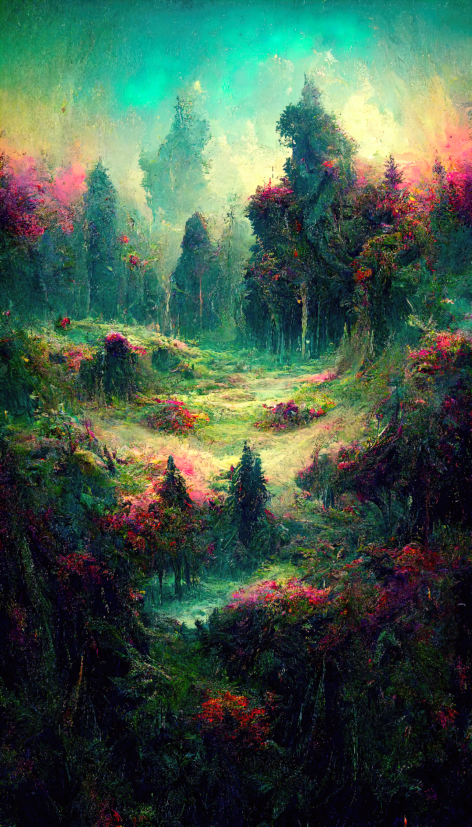 "Psychedelic Forest 2" - fine art print